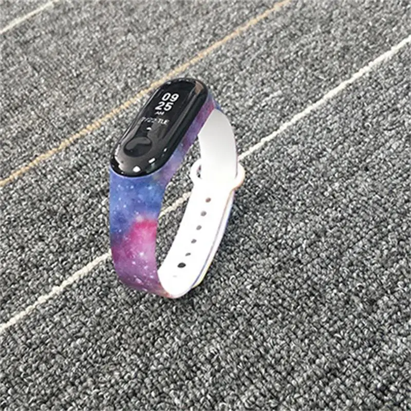 Для xiaomi mi Band 3 4 ремешок силиконовый с принтом сменный Камуфляжный браслет для band