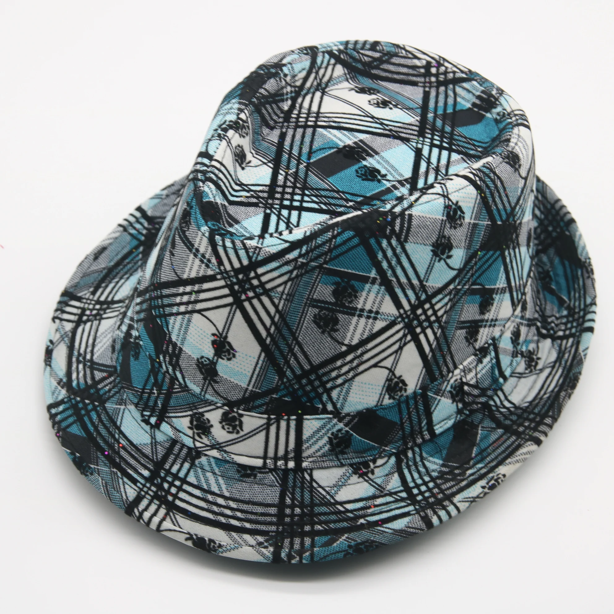 

fedora hats women Splicing Textile jazz caps panama hats classic vintage men dress casual short brim outdoor men women hats new