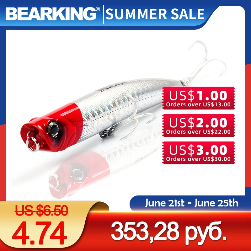 9 см 10 г Bearking Новинка 1 шт. Новое поступление горячая Распродажа гольян жесткая