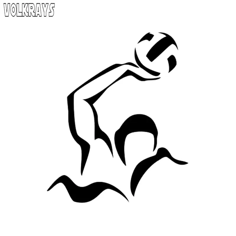 Интересная Автомобильная наклейка Volkrays аэробические упражнения водные поло