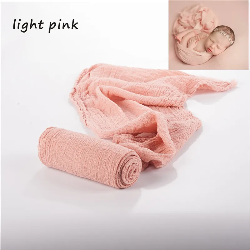 light pink Реквизит для фотосессии новорожденных; Детский реквизит для фотосессии; одеяло; мягкое растягивающееся Хлопковое одеяло; аксессуары для фотосессии младенцев - Цвет: light pink