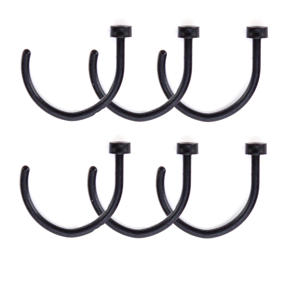 5 шт./лот женские акриловые ноздри кольца гвоздики клипсы на нос поддельные траги