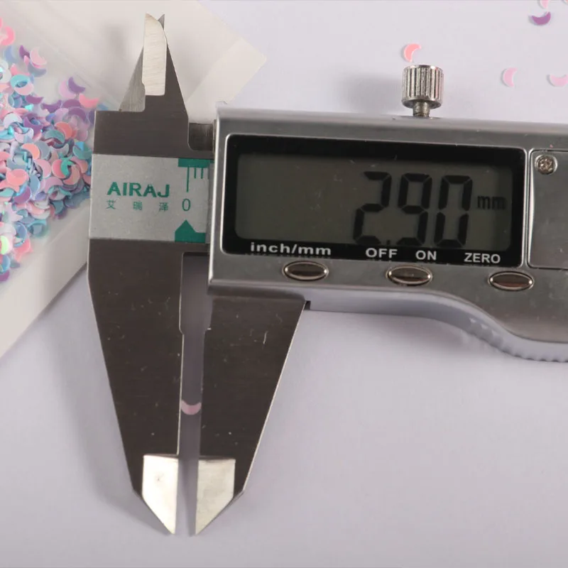 Пайетки в форме Луны 3 мм для поделок аксессуары маникюра пайетки блестки