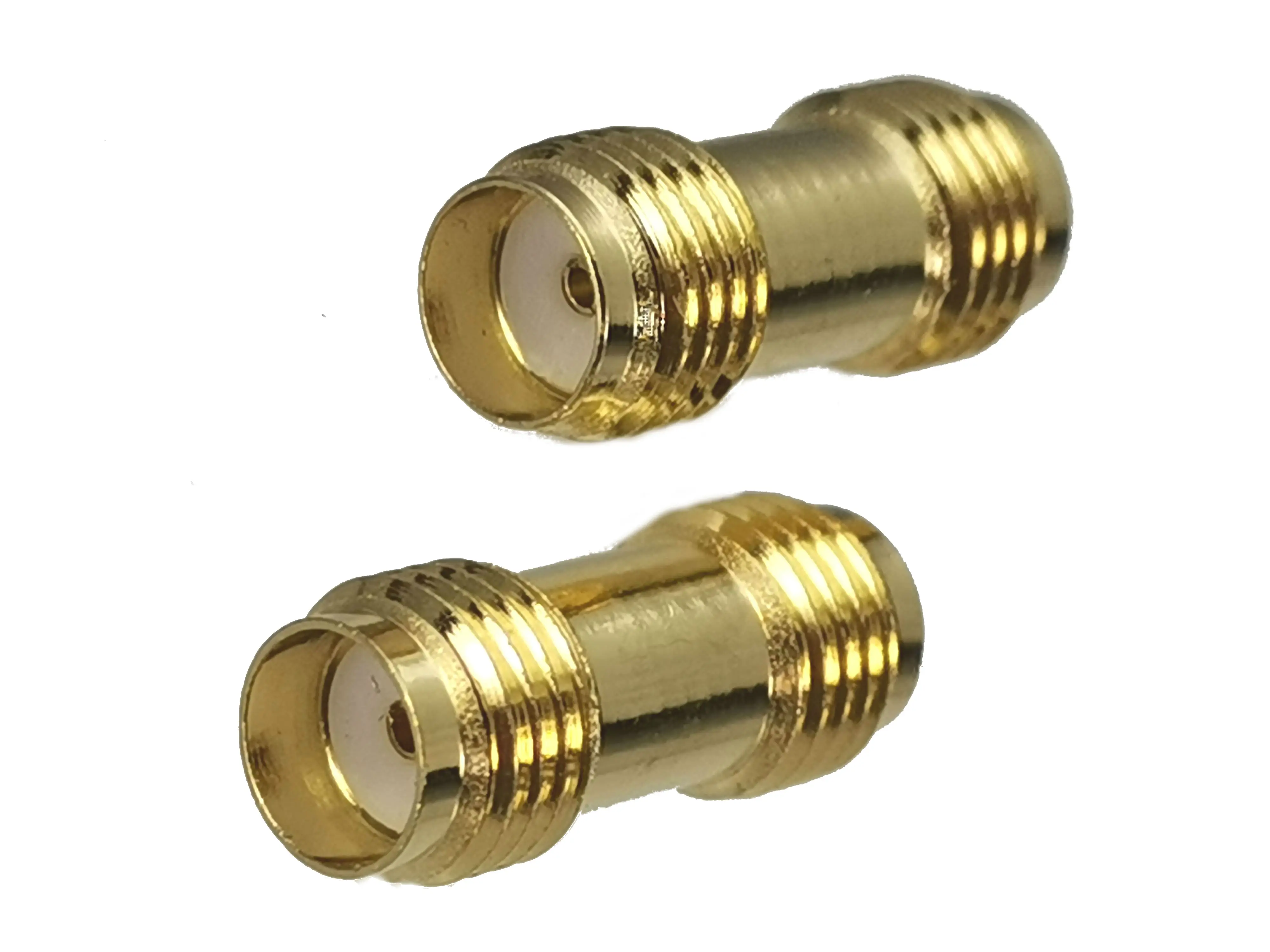 1pcs Connector Adapter SMA Female Jack to SMA Female Jack RF Coaxial Converter Straight New Brass