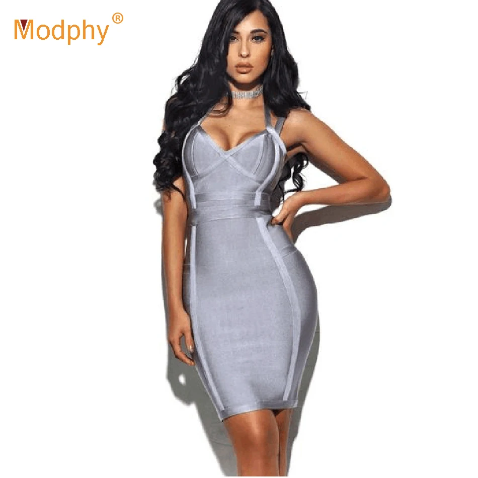 Женское облегающее мини-платье на бретелях платье серого и розового цветов с