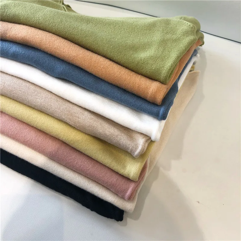 Пуловер женский шерстяной с длинным рукавом рюшами эластичный теплый