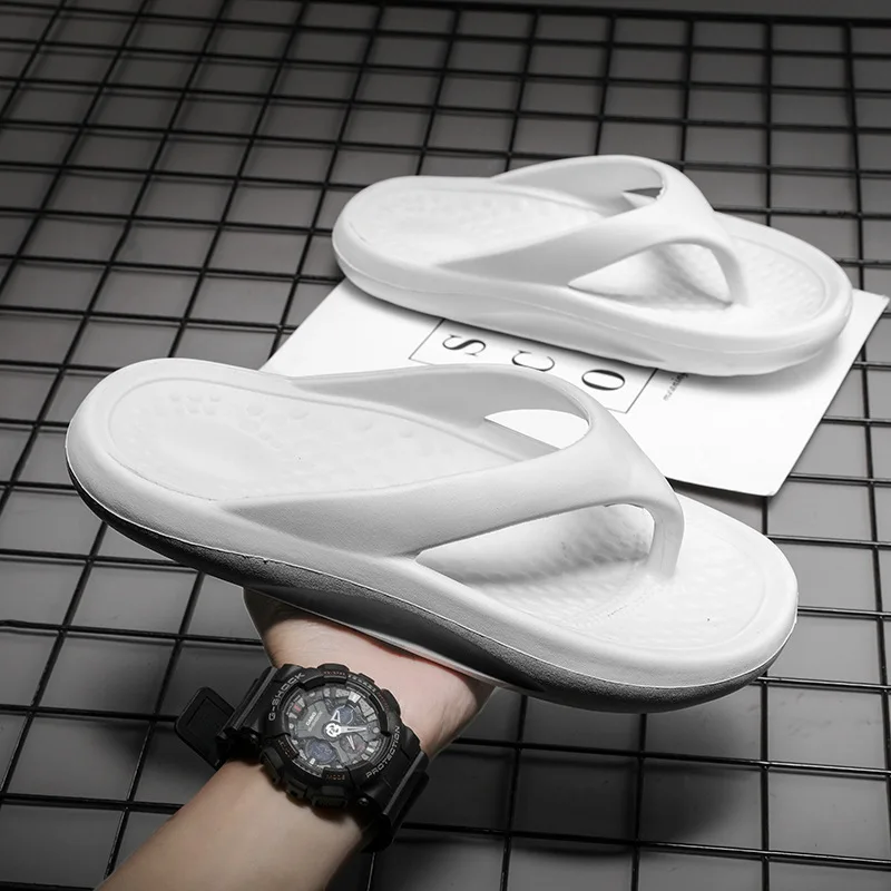 Men and Women Outdoor Non-slip Thick-soled Wear-resistant Clip-feet Couples Oversize Sandals Slippers To Wear Flip-flops | Обувь