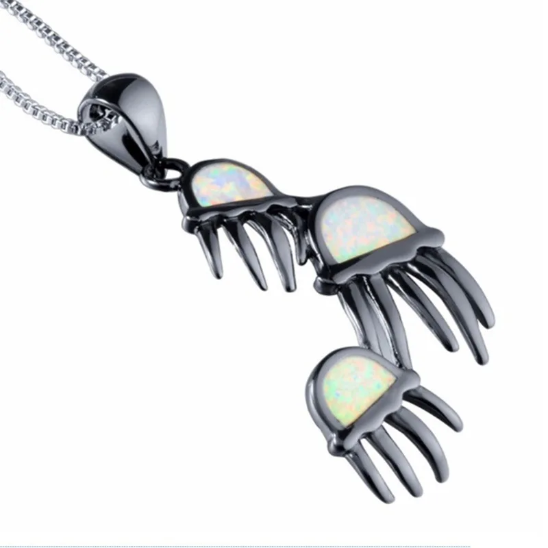 Ожерелье с подвеской в виде осьминога из морской медузы черный белый цвет чокер