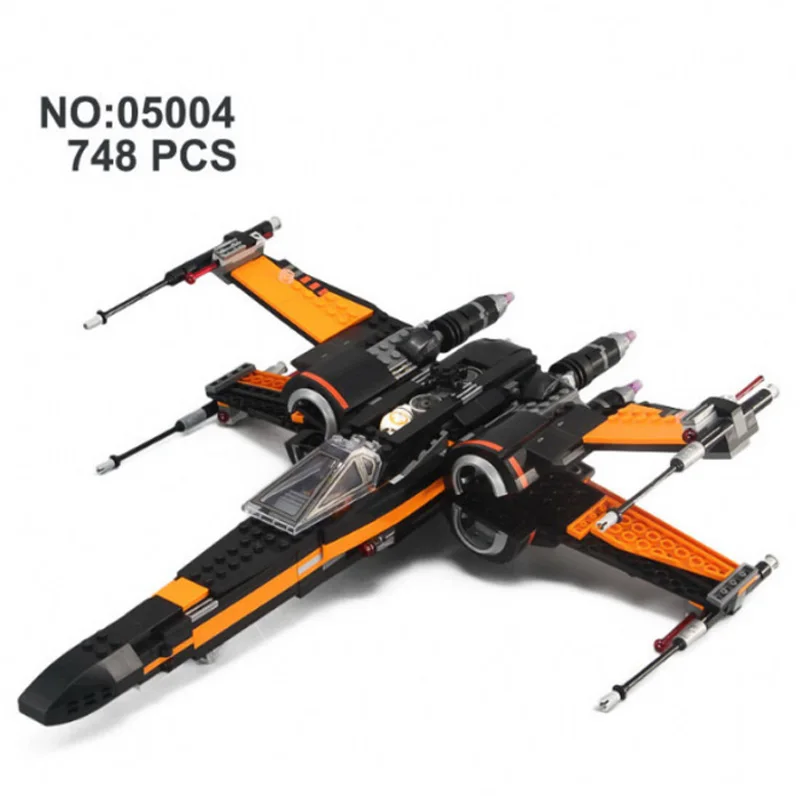 Звездные войны X Wing 05004 Звездные войны первый X Wing Fighter 75102 79211 строительные блоки кирпичи детские игрушки подарки на день рождения - Цвет: 05004
