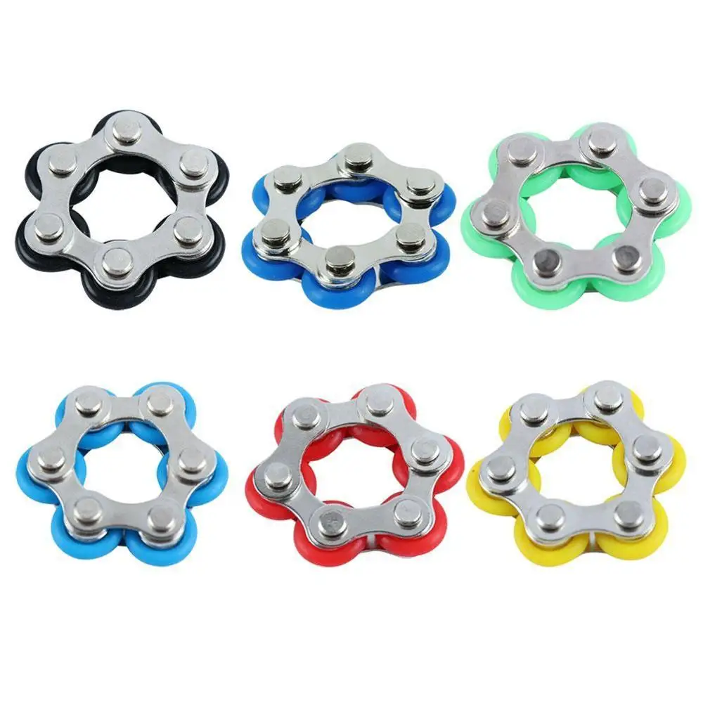 Juguetes de descompresi&oacute;n para ni&ntilde;os y adultos, juguetes para aliviar la presi&oacute;n de ventilaci&oacute;n, cadena de bicicleta, juguetes de descompresi&oacute;n, C2T0-3