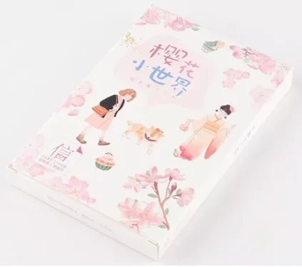 143mmx93mm flower world paper postcard(1pack=30pieces)