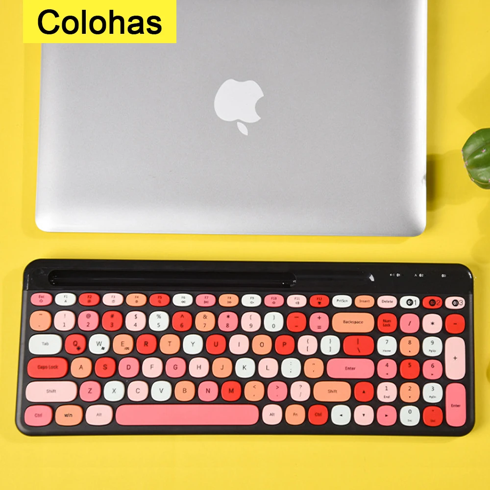 

Bluetooth-совместимая клавиатура для iPad, телефона, планшета, мини игровая клавиатура для ноутбука, для Macbook, ПК, геймера, беспроводная клавиатура Android