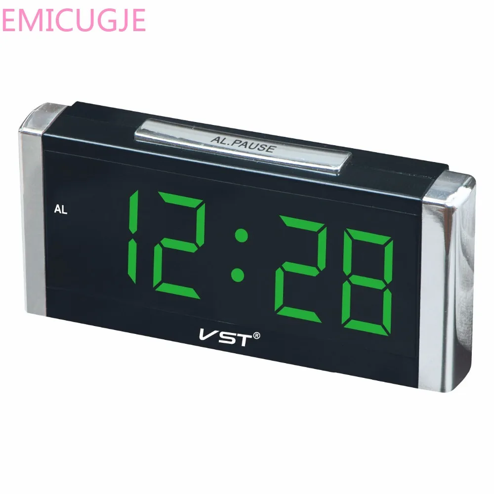 VST 731 прямоугольный куб цифровой будильник с европейской вилкой большой