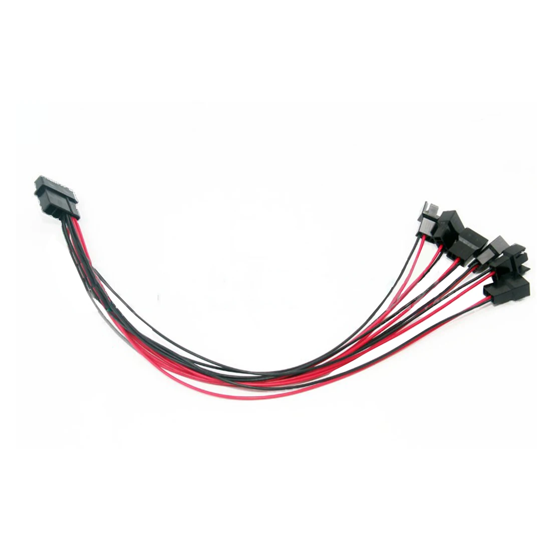 Вентилятор охлаждения для компьютера Molex IDE, с черным рукавом, 30 см, 2 шт.