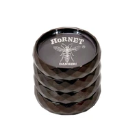 hornet 4 layers 43mm metal herb grinder diamond shape herbal grinders cigarette accessories