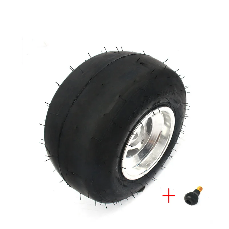 Картинг колеса шины передние колеса 10x4. 50-5 задние колеса 11x7. 10-5 с 5-дюймовым алюминиевым сплавом ступицы колеса для GO KART детская коляска ATV UTV