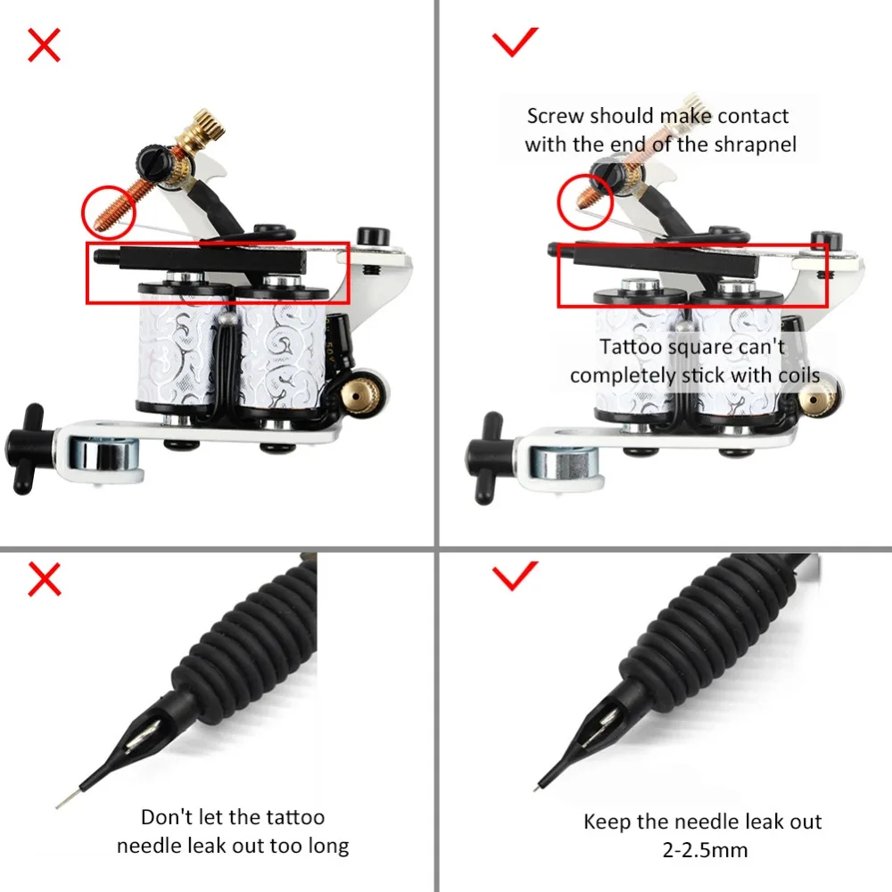 

Tattoo Machine Kit Single Machine Gun Supply Power 6 Colors Inks Pigment Needles Tattoo Accessories For Starter Tattoo Set