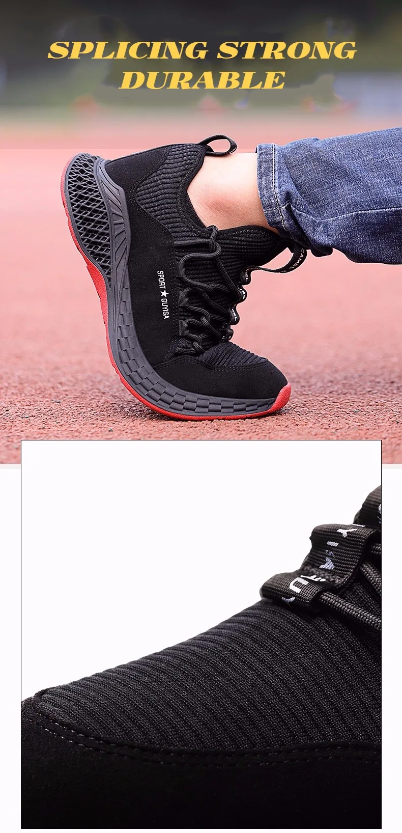 Новинка; Мужская защитная Рабочая обувь со стальным носком; прокалываемые ботинки; удобные противоскользящие ботинки; зимние модные кроссовки