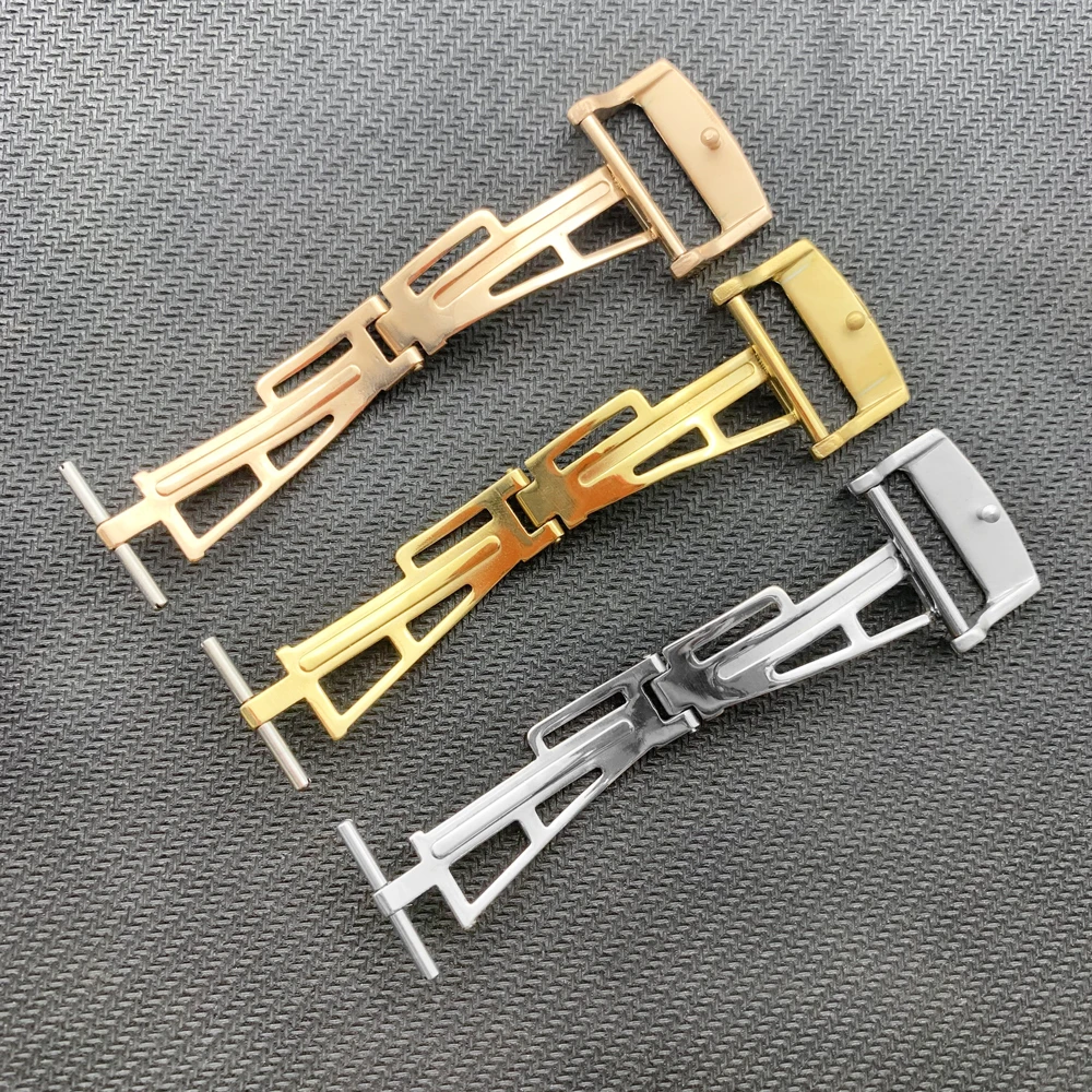 20mm For Audemars New FIit 28mm 26mm Watch Band Strap Bracelet Silver Gold Roes Gold Folding Clasp Buckle For AP + Tools