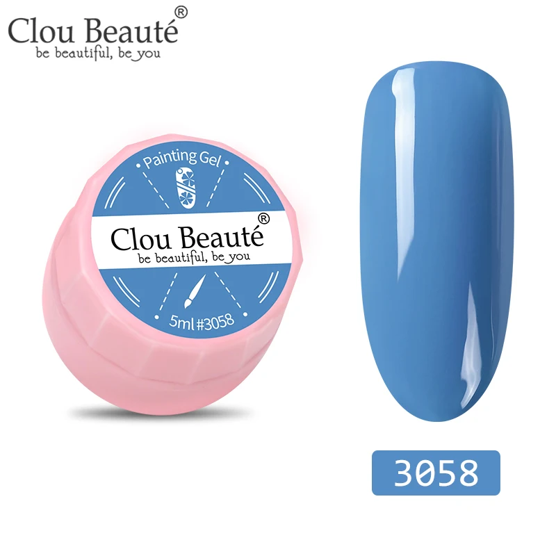 3058 Clou Beaute 72 цвета гель-краска УФ/светодиодный гель для ногтей замачиваемый дизайн ногтей светодиодный лак для ногтей УФ-гель для ногтей DIY Краска паук гель лак - Цвет: 3058