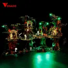Светодиодный светильник, совместимый с lego 10236 деревня эвоков, набор для сборки блоков, игрушки для детей светильник, без блоков