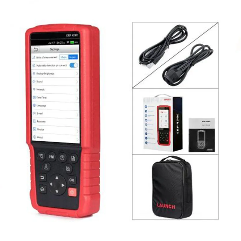 Диагностический инструмент LAUNCH X431 CRP429C OBD2 Поддержка двигателя/ABS/подушки