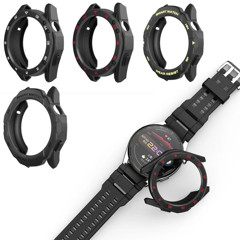 Funda protectora de TPU para reloj inteligente Huawei Watch 3/3 Pro, carcasa protectora de borde completo para reloj inteligente, banda deportiva 3pro