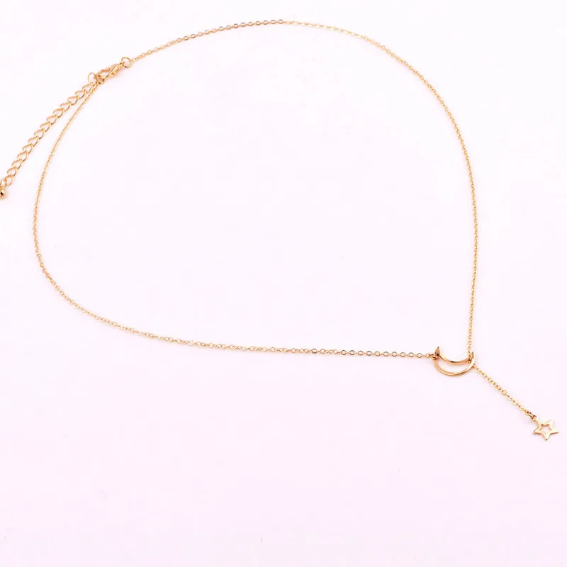 

Personality Sweet Moon Star Pendant Necklace Women Jewelry 2021