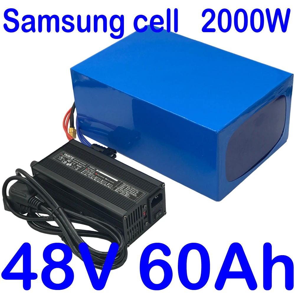 

48V Battery Pack 48V 1000W 2000W 3000W Ebike Battery 48V 30AH 35Ah 40Ah 50Ah 60Ah Electric Bike Lithium Battery Use Samsung Cell