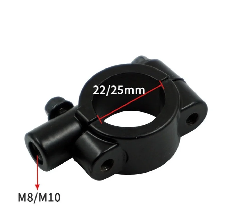 

22mm Universal Motorcycle Mirrors Rearview Mirror Accessories Mirror Base Bicycle Reflector Mirror Clip for Tnt300 Pcx125 Cb500x