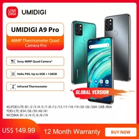 umidigi a9 pro 6gb 128gb smartphone global version unlocked 48mp quad camera 24mp selfie helio p60 6 3 fhd smart phone celular