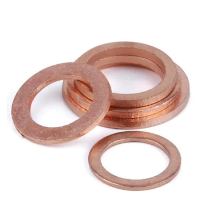 10-50PCS m6 Copper washer M6 M6*8/9/10/11/12/14/16/18 Sealing Washer For Boat Crush Flat Seal Ring | Обустройство дома