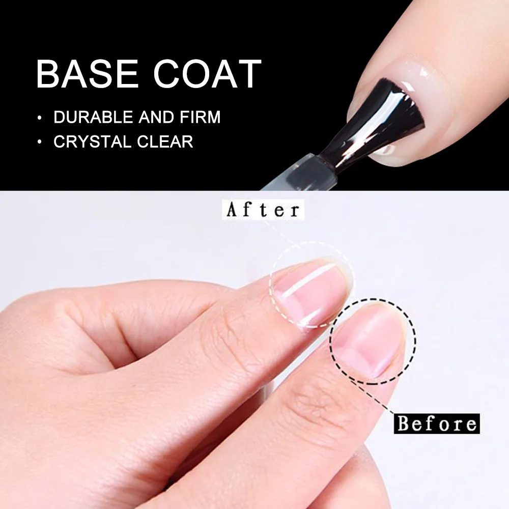 MIZHSE 18 мл верхнее и базовое гелевое покрытие для ногтей 1 набор УФ Впитывающее