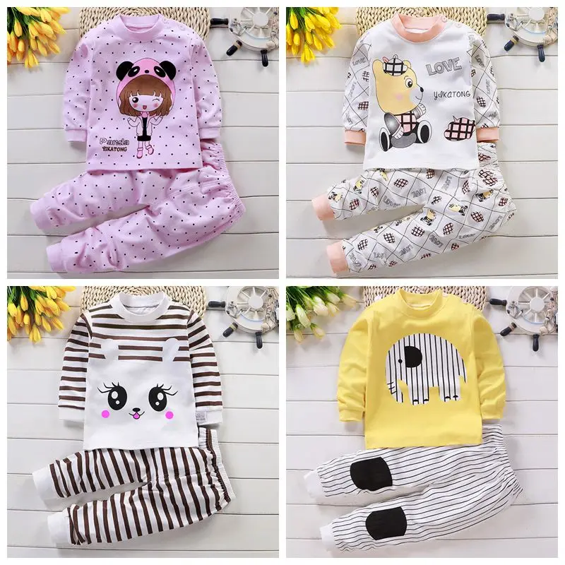 Весенне-осенняя одежда хлопковое нижнее белье с длинным рукавом для