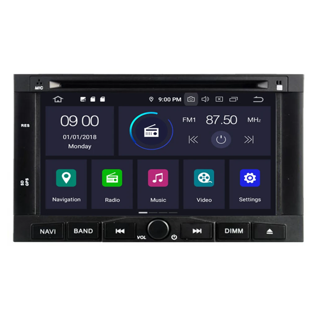 2 DIN Android 10 4 + 32G автомобильный аудио DVD плеер для PEUGEOT 3008 5008 Partner Citroen Berlingo gps