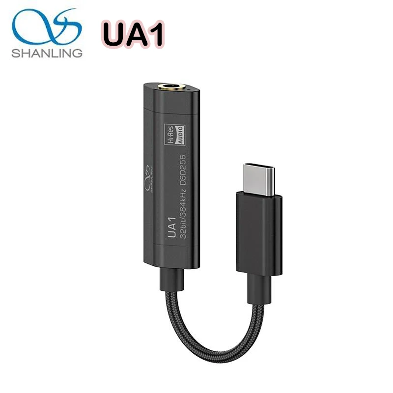 Адаптер SHANLING UA1 USB DAC AMP HiFi Audio ES9218P чип адаптеры Type C до 3 5 мм кабель PCM 32/384 и DSD256 для