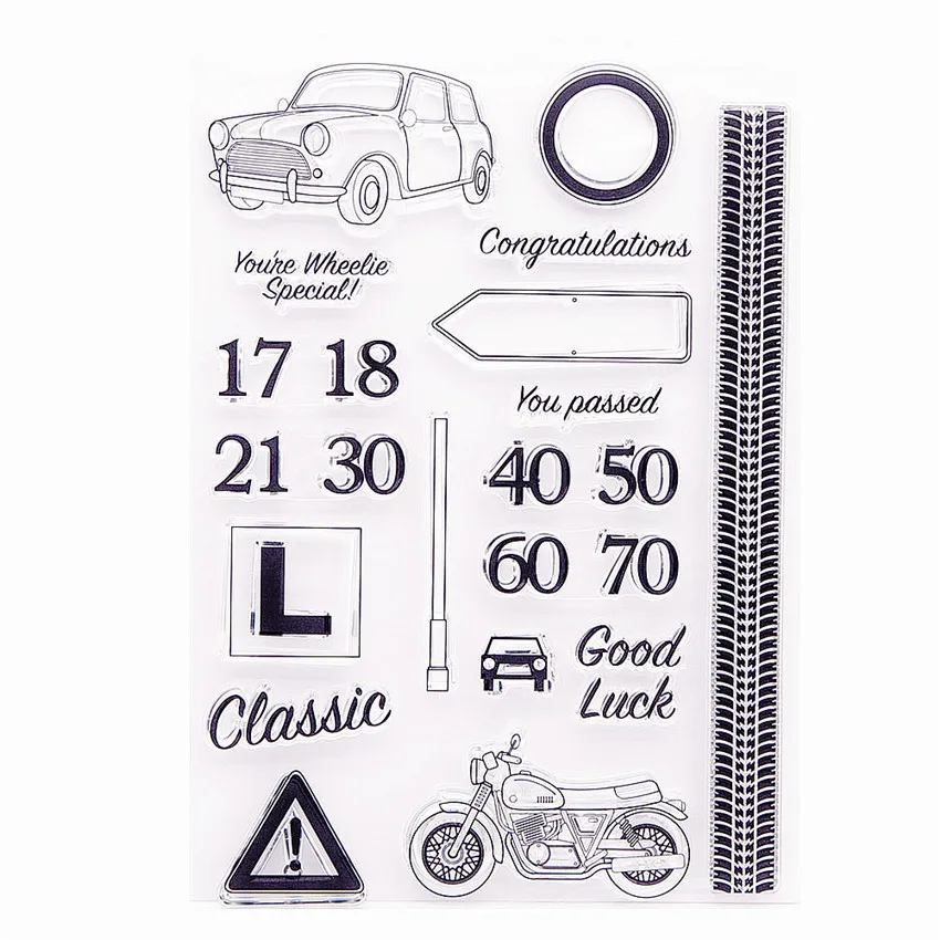 14.5*20.5CM Hot sale Street Transparent Clear Stamps / Silicone Seals Roller Stamp for DIY scrapbooking photo album/Card Making | Дом и сад
