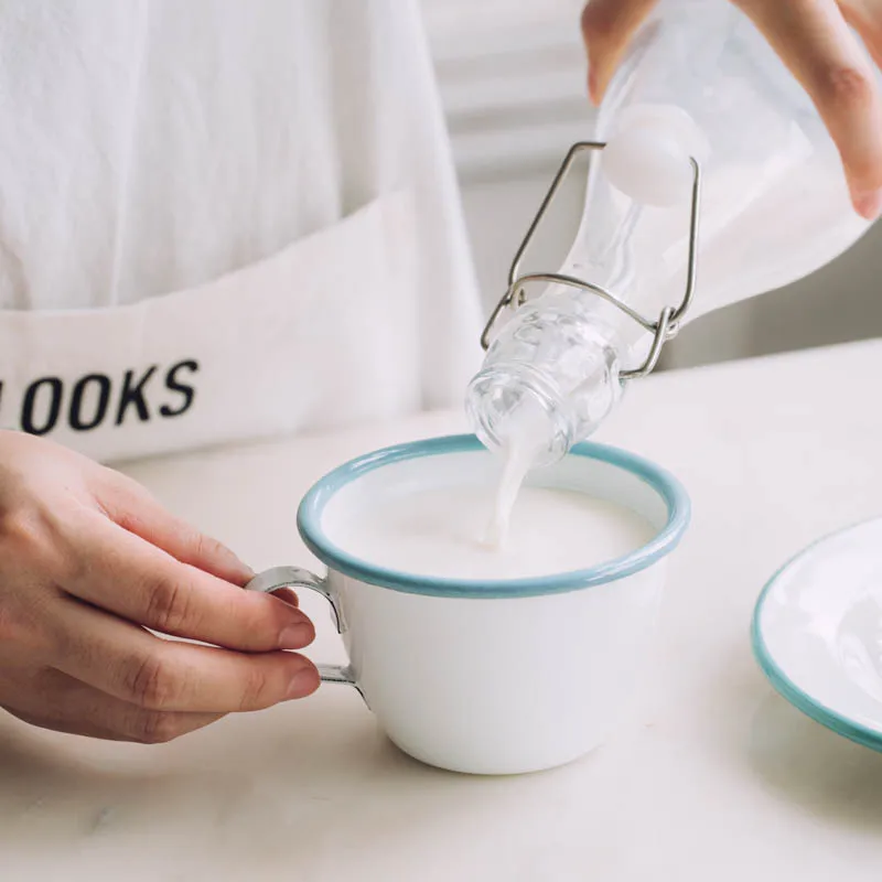 250 мл широкий диаметр эмалированная чайная чашка английский домашний