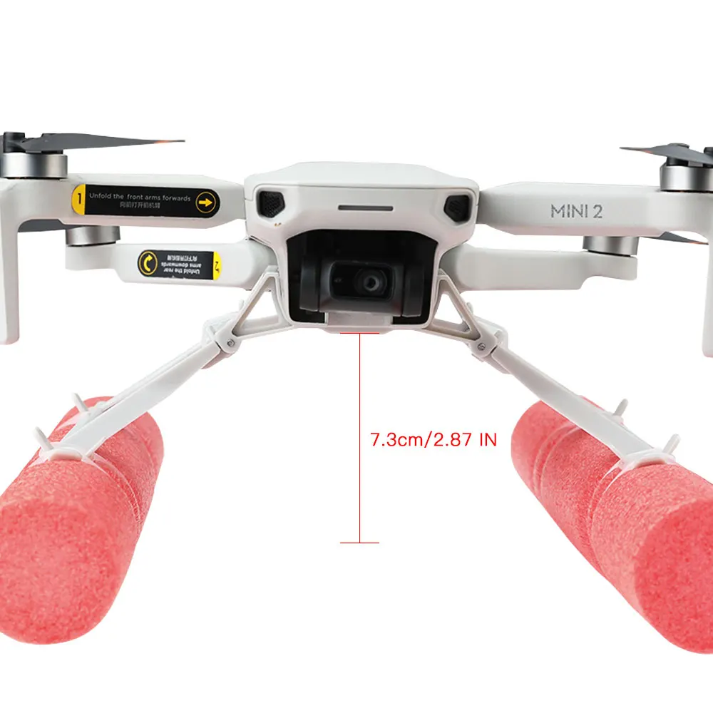 2 Mini 2 Water Landing Gear Skid Float Drone Buoyancy Stick For DJI Mavic Mini