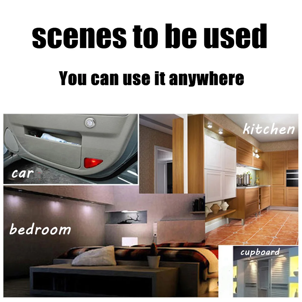 Аварийный Настенный мини-светильник 3 светодиодных касания настенное освещение