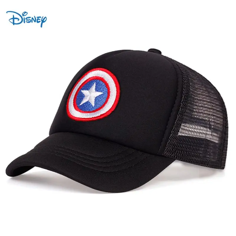 Disney Marvel Hat Superhero Captain America Shield Embroidered Baseball Cap Children's Hat Baby Boys Girls Outdoor Hats