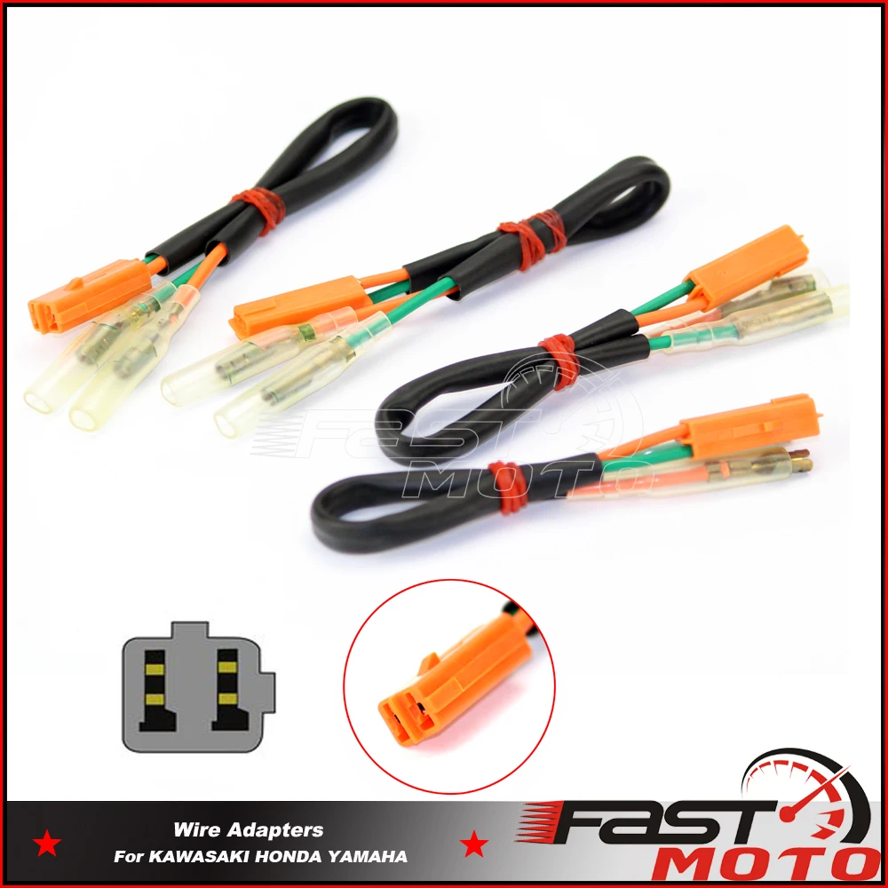 

Для Yamaha R6 YZFR6 R6S YZFR1 7,5 ''4X OEM Прямая 2-контактный штепсельный Motorcycels поворота семафор адаптеры жгут проводов Разъемы