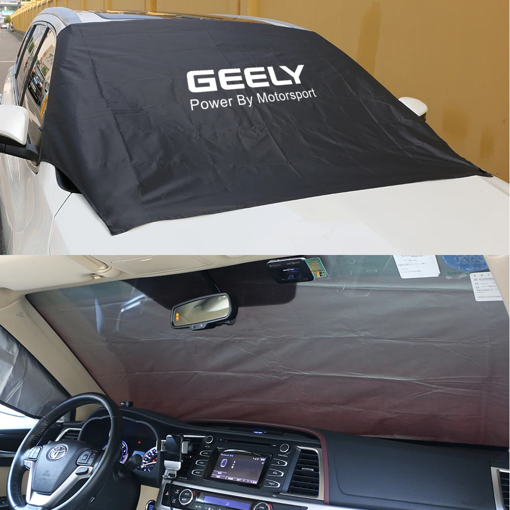 Magnetic Sunshade Cover For GEELY Coolray Aktie Tugella Atlas GC6 GC9 LC EMGRAND X7 EC7 CK Car Front Windshield Snow Sun Shade | Автомобили