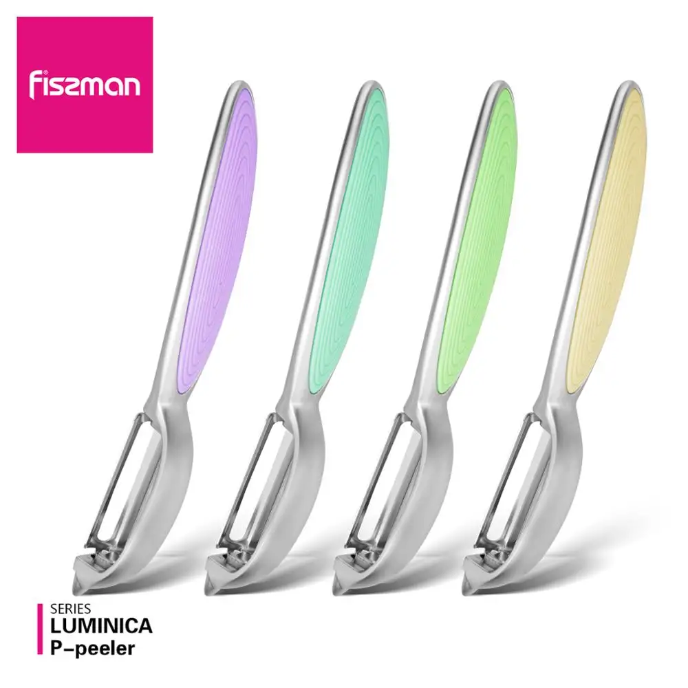 Fissman P очистки фруктов и овощей с резиновой ручкой Luminica серии хром матовые