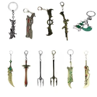 game lol thresh weapon league of legendes keychains league rank jinx darts weapon riven the blade of exile keychain