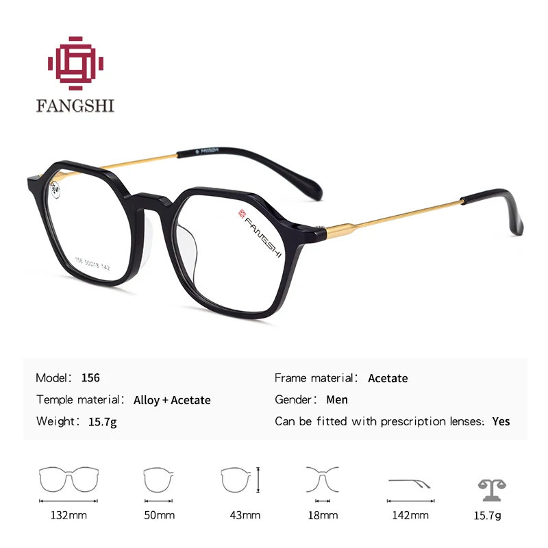 Acetate Glasses Frame Men Women Optical Eyeglasses Retro Clear Square Prescription Eyewear Frames #156 | Аксессуары для одежды