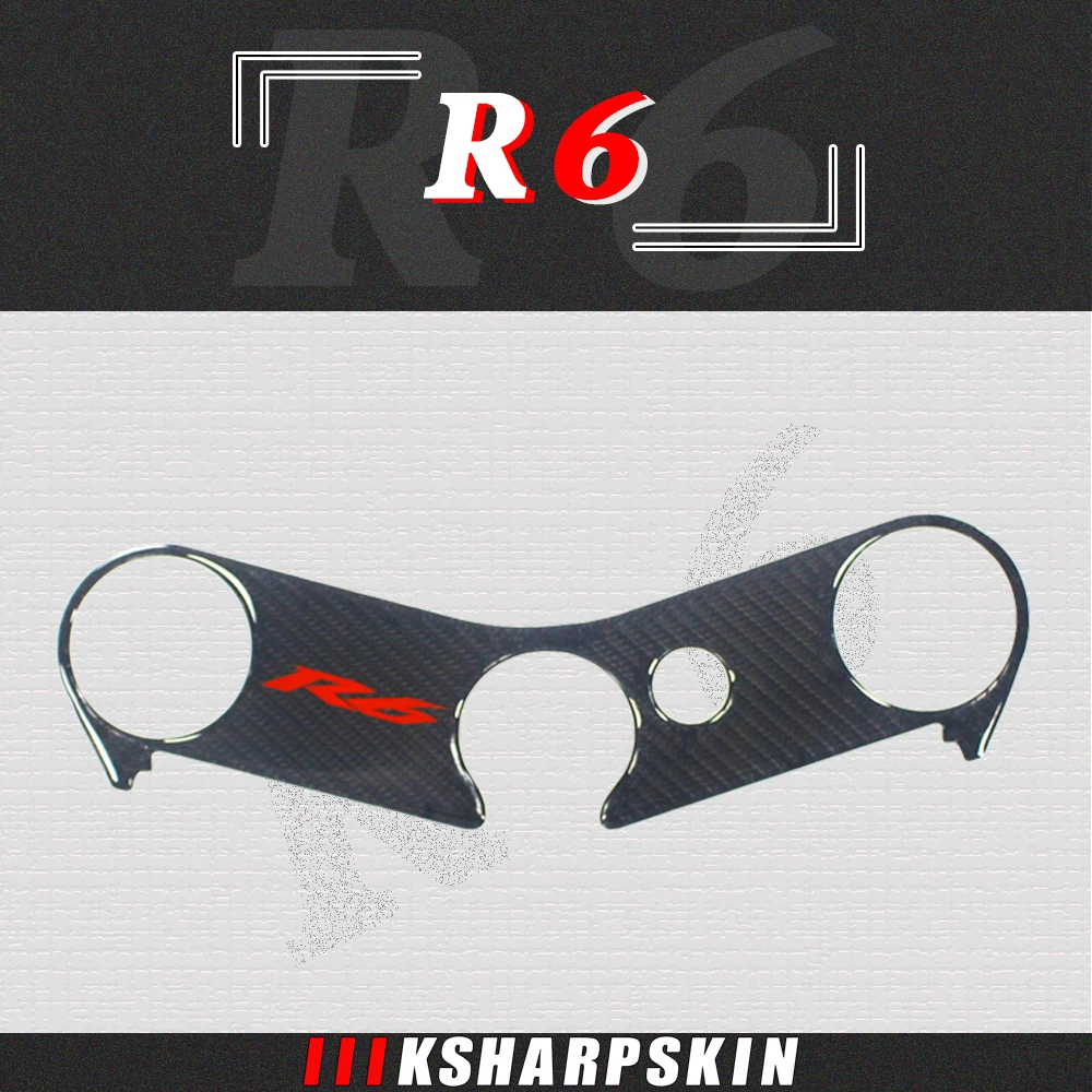 

Motorcycle three-dimensional decals samsung fuel tank labeling upper board carbon fiber sticker suitable for YAMAHA R6 06-09