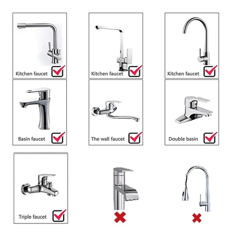 720°kitchen led sensor light faucet aerator adjustable anti splash filter tap bathroom shower faucet nozzle head water saving free global shippin