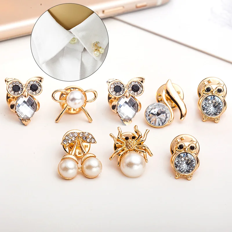 Творческий сутки булавки броши для женщин искусственный жемчуг Сова вишня штырь