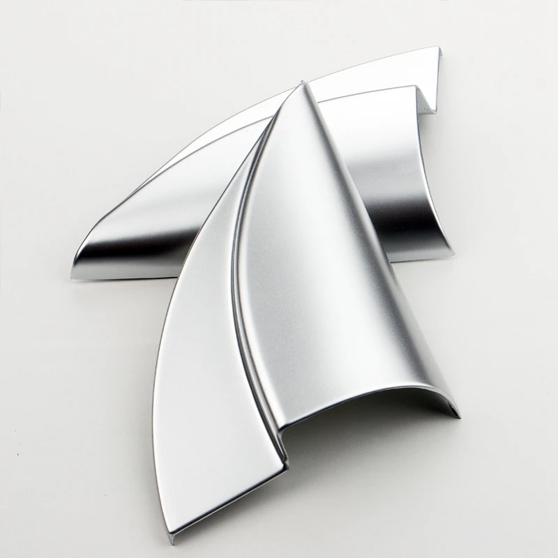 Хромированная передняя дверь внутренняя тройной угол крышка колонны наклейка